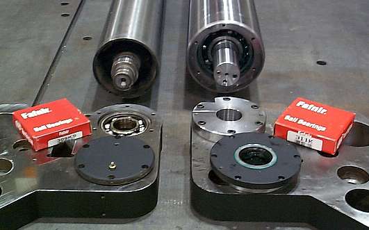 Platen Idler Roll Bearing Conversion